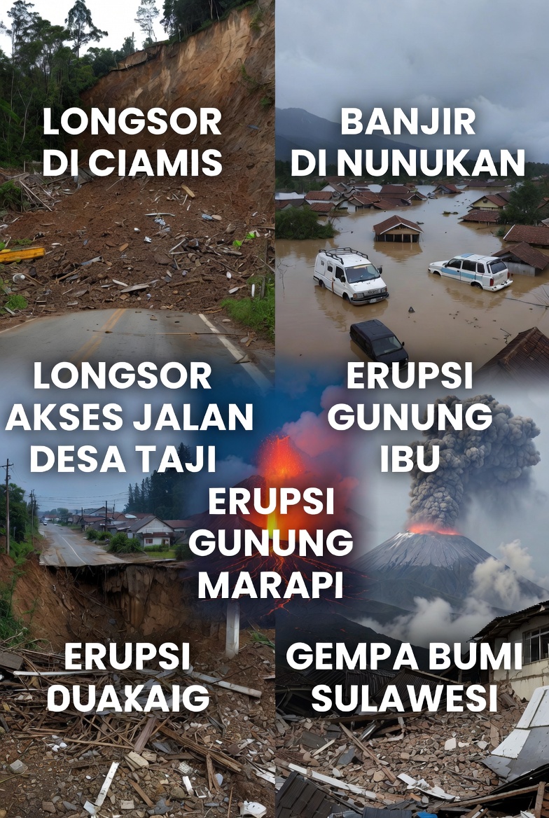 BENCANA ALAM INDONESIA 2 MARET 2026 TERUPGRADE